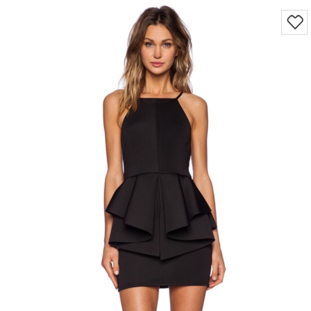 Black Peplum Dress